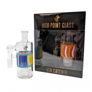 High Point Glass 14mm Ash Catcher Wig wag Art 90 Degree - [E2109-90]